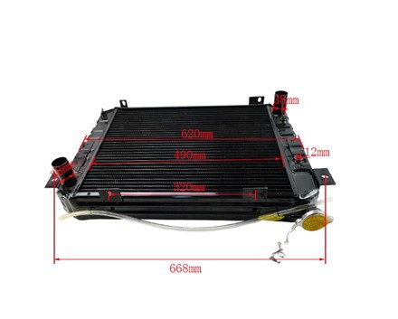 Oliekøler kobber hydraulisk radiator til 30HB/TD27 (30DHW15-331100A62C)